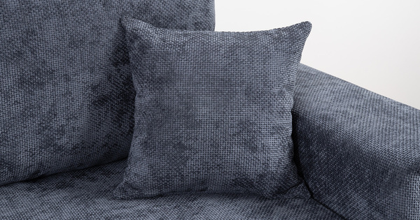 Диван-кровать угловой Оксфорд 713 композиция 1, шенилл MUZA 09 темно-синий, модульная система, сборка на любую сторону