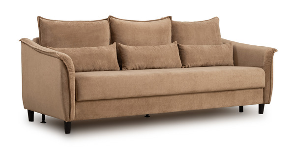 Диван-кровать прямой Берта ТД 772 велюр Mirage otter коричневый