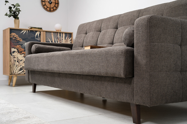 Диван-кровать прямой Эмили ТД 912 велюр шоколадный