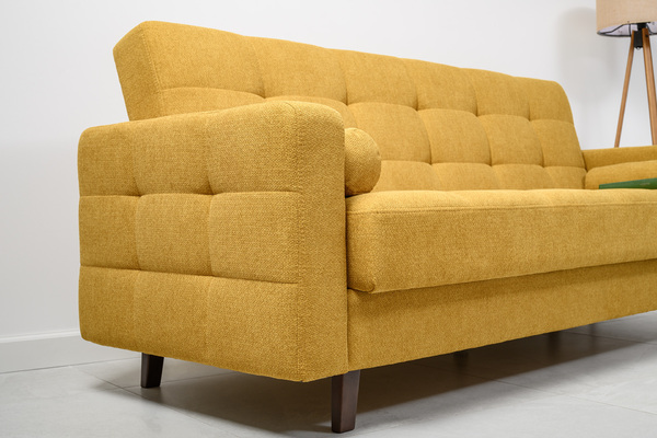 Диван-кровать прямой Эмили ТД 914 велюр горчичный