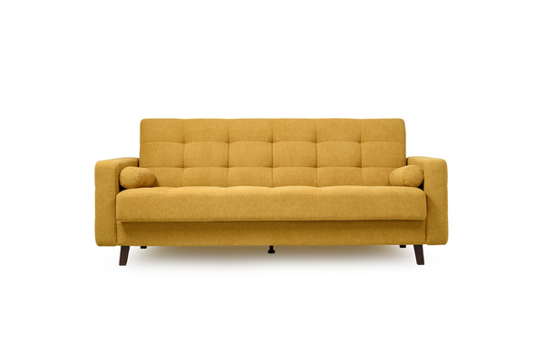 Диван-кровать прямой Эмили ТД 914 велюр горчичный