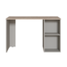 Стол письменный Лайт 12.163 серый шифер, дуб белый exclusive OW D4430, сборка на любую сторону, два варианта сборки тумбы