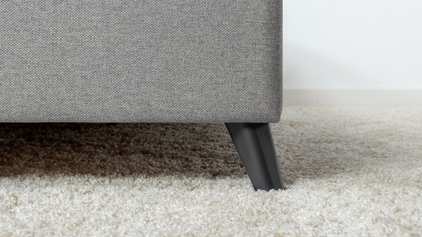 Кровать Миа 140 рогожка серый, кант желтовато-коричневый с ортопедическим основанием и подъемным механизмом