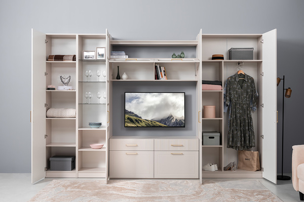 Полка Ричфорд 16.492 Кашемир 5981 BS, Моно керамика D166-2 ПВХ