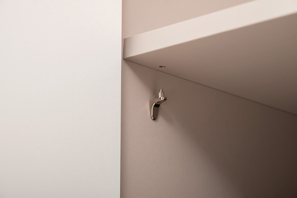 Гостиная Ричфорд композиция 2 без карнизов, кашемир 5981 BS, моно керамика D166-2 ПВХ, белый PE шагрень (собирается на любую сторону)