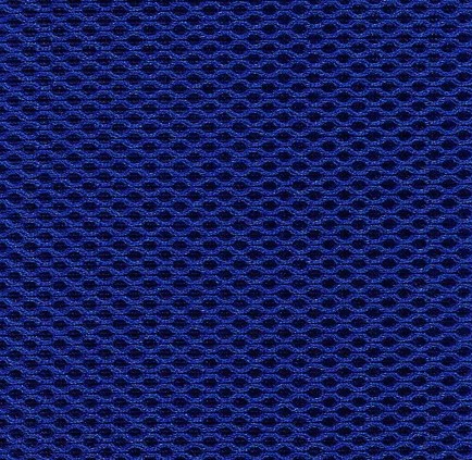 Кресло на колесах Флеш Рондо обивка ткань-сетка синее, подлокотники пластик, крестовина пластик, механизм профи